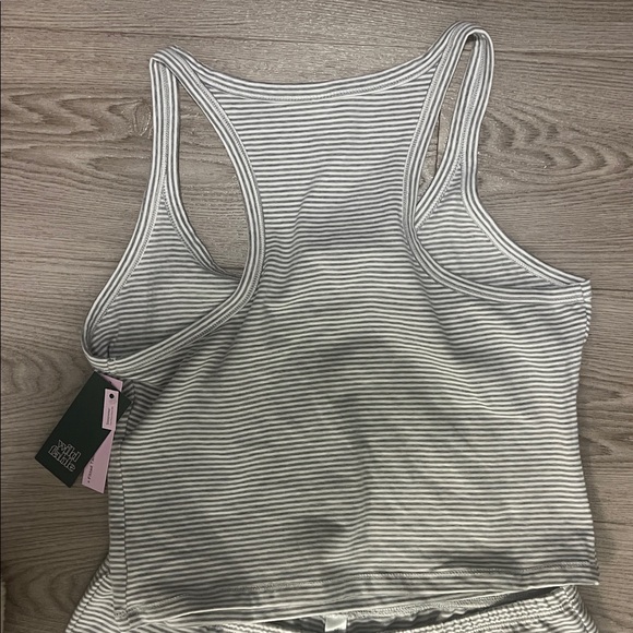 Target Gray Striped Pajama Set - Picture 4 of 5